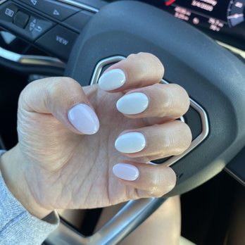 Polish Studio - Can't decided between white and lilac so I did both - Nail Salons Near Me - Tucson, Arizona Polish Studio - Can't decided between white and lilac so I did both - Nail Salons Near Me - Tucson, Arizona