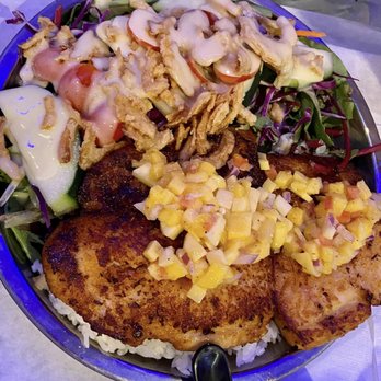 Bag O' Crab - grilled fish with mango salsa - Cajun/Creole Near Me - Fairfield, California Bag O' Crab - grilled fish with mango salsa - Cajun/Creole Near Me - Fairfield, California