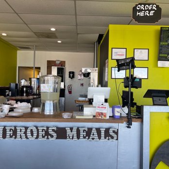 Heroes Meals - the counter area of a restaurant - Mediterranean Near Me - Midland, Texas Heroes Meals - the counter area of a restaurant - Mediterranean Near Me - Midland, Texas