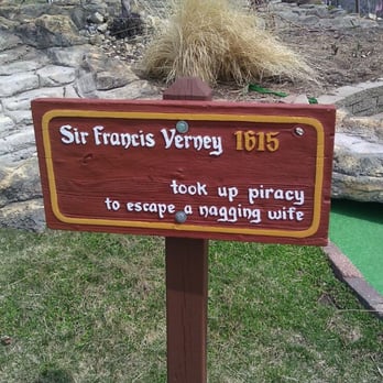 Pirate's Cove Adventure Golf - Interesting pirate facts await the landlubbers. - Mini Golf Near Me - Wisconsin Dells, Wisconsin