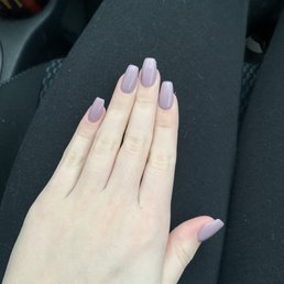 mauve coffin nails