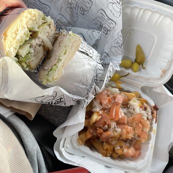 The Hat - Tuna sandwich from the hat and chili cheese fries from Ricks - American Near Me - Temple City, California The Hat - Tuna sandwich from the hat and chili cheese fries from Ricks - American Near Me - Temple City, California