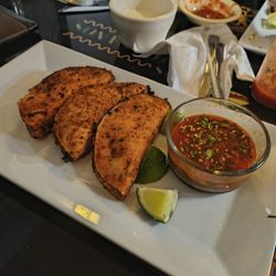 Los Michoacanos Garcias - Birra Tacos were really tasty  and  very filling.