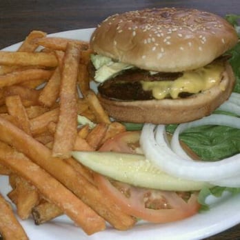 BG's Cafe - BG's famous burger w/ sweet potato fries - Breakfast & Brunch Near Me - Oxnard, California BG's Cafe - BG's famous burger w/ sweet potato fries - Breakfast & Brunch Near Me - Oxnard, California