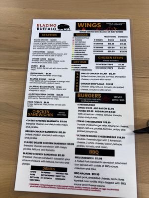 Menu photo 2 Blazing Buffalo Jonesboro, AR Menu photo 2 Blazing Buffalo Jonesboro, AR