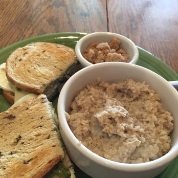 Crooked Tree Coffeehouse - "Being good" breakfast sandwich with a bowl of oatmeal and brown sugar. - Coffee & Tea Near Me - Saint Charles, Missouri Crooked Tree Coffeehouse - "Being good" breakfast sandwich with a bowl of oatmeal and brown sugar. - Coffee & Tea Near Me - Saint Charles, Missouri