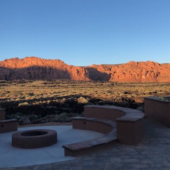 Red Mountain Resort - Fire pit area. - Resorts Near Me - Ivins, Utah