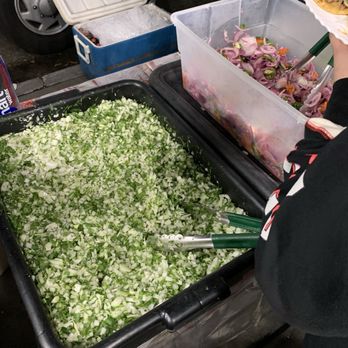 Tacos El May - Cilantro and red onion (Feb 2025) - Street Vendors Near Me - Westminster, California