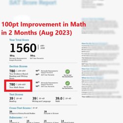 George Chiou Test Prep and Tutoring - 780 in SAT Math (Aug 2023)