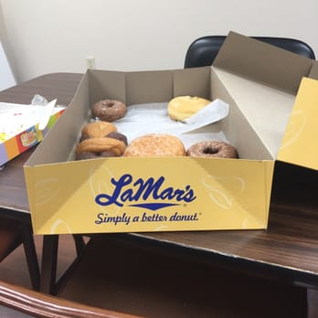 LaMar's Donuts and Coffee - The dozen box...twice the size of Dunkin Donuts - Donuts Near Me - Omaha, Nebraska
