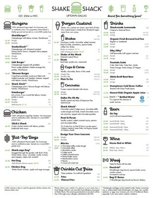 Menu photo 6 Shake Shack Dallas, Uptown Dallas, TX Menu photo 6 Shake Shack Dallas, Uptown Dallas, TX