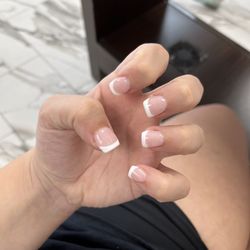 Luxury Nails & Spa - Acrylic French Nails!