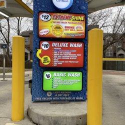 Car wash menu