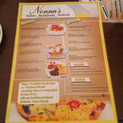 Nonna's - Breakfast menu (pg 2)