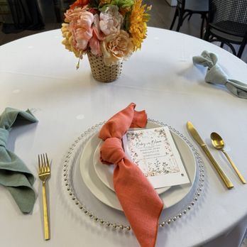 Celebrations! Party Rentals - At the appointment with Kiara, she gave me options for silverware, napkins and chargers. - Party Equipment Rentals Near Me - Lincoln, California