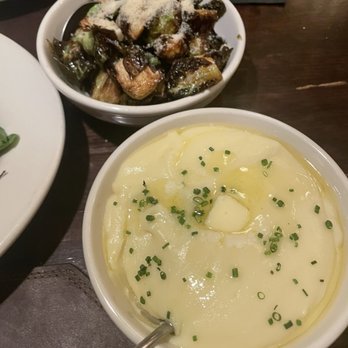 Coast Range - Sides: Pomme purée and brussel sprouts - Steakhouses Near Me - Solvang, California Coast Range - Sides: Pomme purée and brussel sprouts - Steakhouses Near Me - Solvang, California