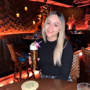 Three Dots and A Dash - Me holding my Moscow mule - Asian Fusion Near Me - Chicago, Illinois