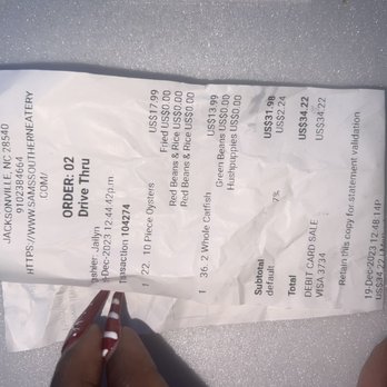 Sam's Southern Eatery Jacksonville - the receipt - Seafood Near Me - Jacksonville, North Carolina Sam's Southern Eatery Jacksonville - the receipt - Seafood Near Me - Jacksonville, North Carolina