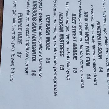 The Rose - Part of the drink menu - Cocktail Bars Near Me - Edwards, Colorado
