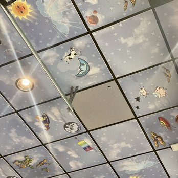 The Flying Biscuit Cafe - a ceiling decorated with cartoon characters - Breakfast & Brunch Near Me - Birmingham, Alabama The Flying Biscuit Cafe - a ceiling decorated with cartoon characters - Breakfast & Brunch Near Me - Birmingham, Alabama