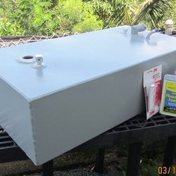 Atlantic Coastal Welding - My new 30-gallon custom marine gas tank from Atlantic Coastal Welding, ready for installation.