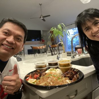 Kuya Ian's Bistro - Happy campers again. Large bilao - Filipino Near Me - Columbus, Ohio Kuya Ian's Bistro - Happy campers again. Large bilao - Filipino Near Me - Columbus, Ohio