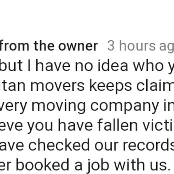 Barrie Moving Co - His reply to my deleted Google review - Movers Near Me - Barrie, Ontario