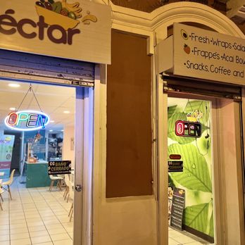 Nectar Juice Bar - Rotulación y entrada principal - Acai Bowls Near Me - Caguas, Puerto Rico