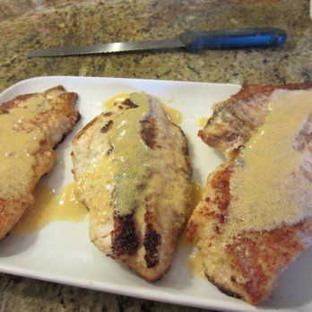 A Party For Your Palate - Fish with orange sauce - I can drink this orange sauce! - Caterers Near Me
