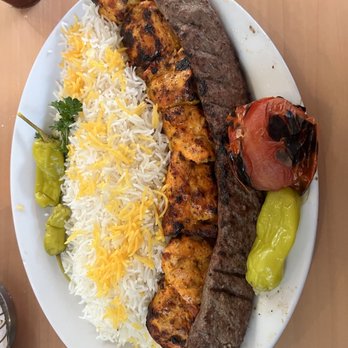 Giuseppe's Ristorante - Chicken and koobideh kabob plate - Persian/Iranian Near Me - Upland, California