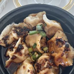 Dumpling with chili sauce Dumpling with chili sauce