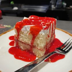 Barbies Grill - Mon blanc à la framboise et aux fraises