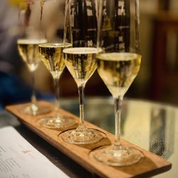 Gruet Winery - Santa Fe - Flight of sparkling chardonnay.