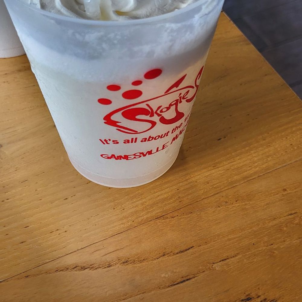 Skogies Waterfront Eatery - Very weak virgin Pina Colada. For $8.00. Skip. - Southern Near Me - Gainesville, Georgia Skogies Waterfront Eatery - Very weak virgin Pina Colada. For $8.00. Skip. - Southern Near Me - Gainesville, Georgia