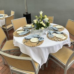 Bloomers - Center pieces in Piatti's patio