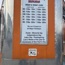 We are now summer hours