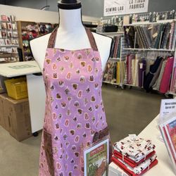 LA Finch Fabrics - Cotton Apron with Ruby Star Society Fabric