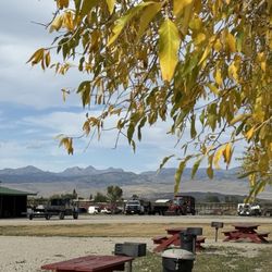 Highline Trail Rv Park - Fall colors with the winds in the background