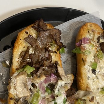 Papa's Pizza To Go - Steak and cheese before I took a bite - Pizza Near Me - Matthews, North Carolina Papa's Pizza To Go - Steak and cheese before I took a bite - Pizza Near Me - Matthews, North Carolina