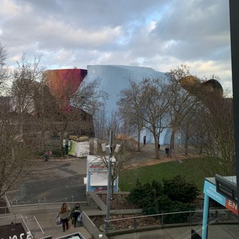 Space Needle - View of Museum of Pop Culture - Landmarks & Historical Buildings Near Me - Seattle, Washington