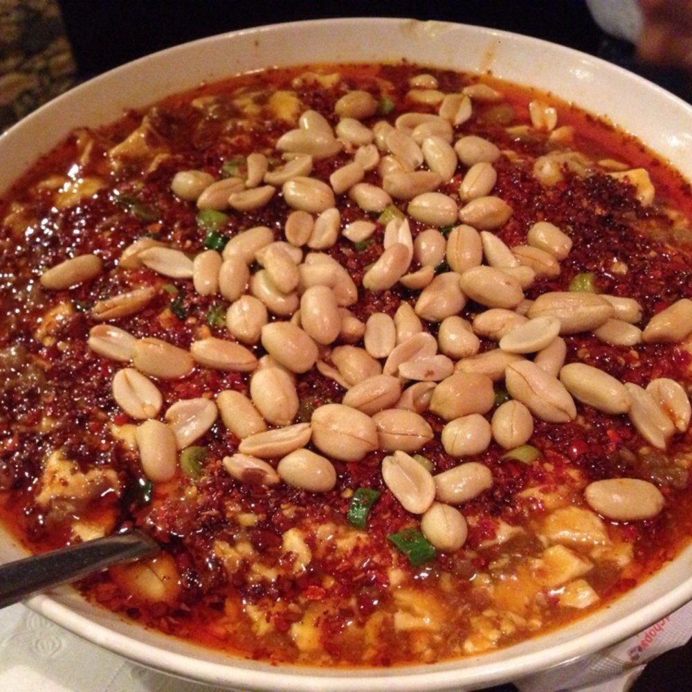 Grand Szechuan - Beef and tofu in chili sauce. Nom! - Szechuan Near Me - Bloomington, Minnesota