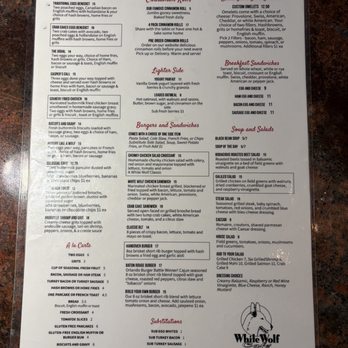 White Wolf Cafe - Menú - New American Near Me - Orlando, Florida White Wolf Cafe - Menú - New American Near Me - Orlando, Florida