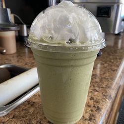 Taster's Paradise Mobile Cafe' & Bakery - Green Tea Frappe made with Real Matcha & Milk
