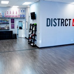 Distrct Arts - Office in the back and and tv viewing area