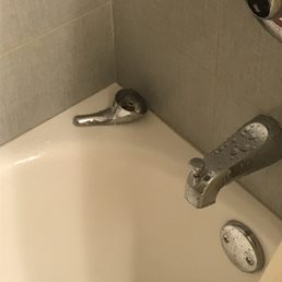 Handle fell off in shower Handle fell off in shower