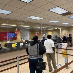 Wells Fargo Bank - 6 windows for 6 employees, but only 1 teller available, which makes a simple 5 minute bank visit into a 45 minute bank visit