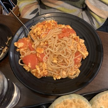 Noodle Man - Tomato Scrambled Eggs Stir-Fried Noodle - Noodles Near Me - Virginia Beach, Virginia Noodle Man - Tomato Scrambled Eggs Stir-Fried Noodle - Noodles Near Me - Virginia Beach, Virginia