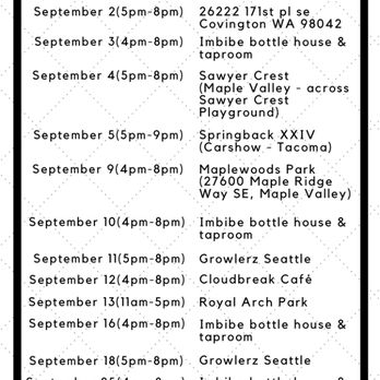 MeHari’s - Here's our schedule for the rest of the month of September! See y'all there. - Mediterranean Near Me