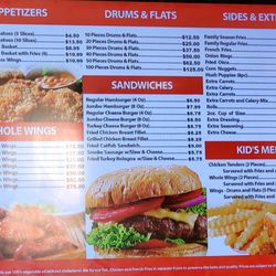 Rayford's All and One - Menu Page 1