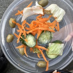 Garden Salad w rotten cucumbers & lettuce